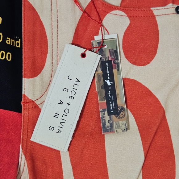 Alice + Olivia x Bronco Stacey Bell High Rise Jeans 26, 66 Photographic NWT - Picture 10 of 10